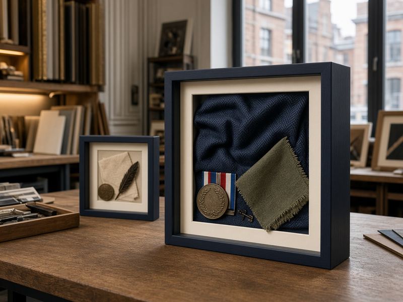 Shadow boxes at Velvetloop House